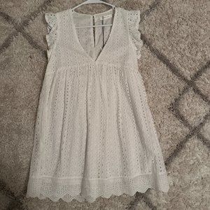 Mustard Seed White Dress - Short Lined